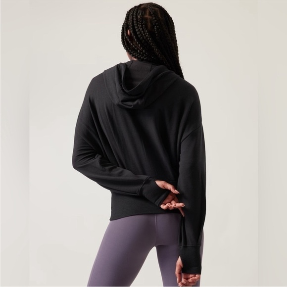 Athleta Balance Sweatshirt Zip Up Hooded Jacket Size XL - Picture 2 of 7